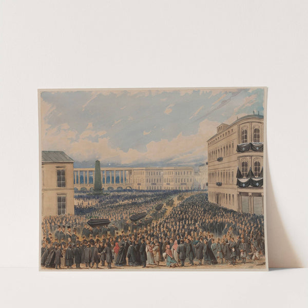 Funeral of four casualties by Adrian Głębocki