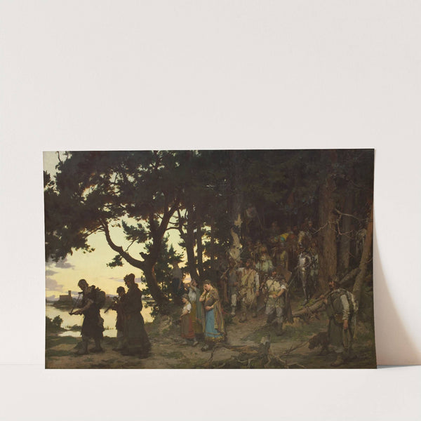 Funeral of Gediminas (1888) by Kazimierz Alchimowicz