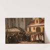 Funeral of the Five Victims of the Manifestation of 1861 in Warsaw by Henryk Pillati