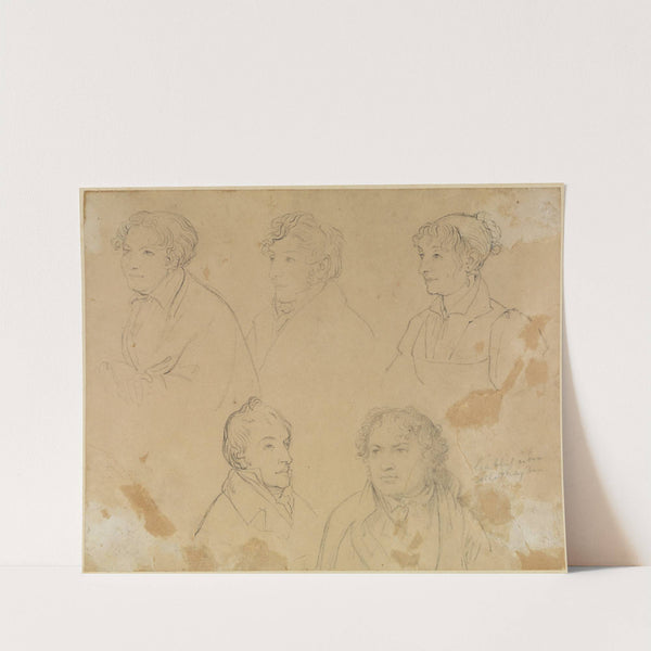 Fünf Bildnisse by Joseph Anton Koch