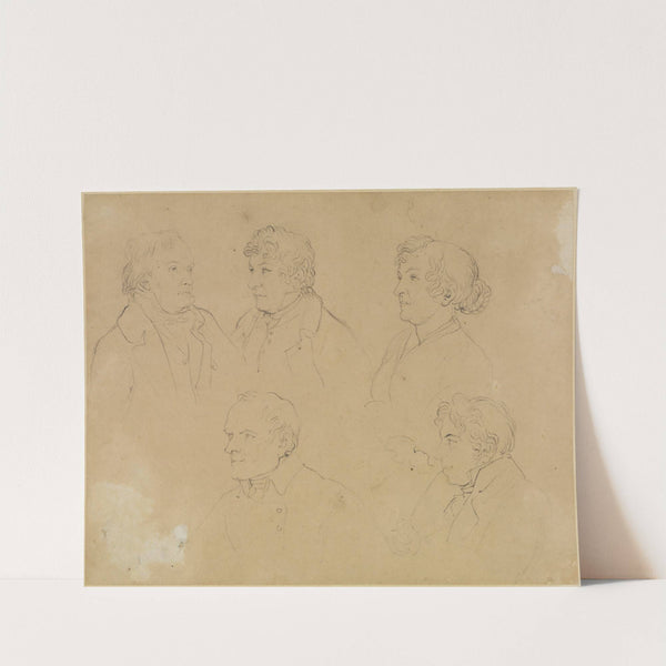 Fünf Bildnisse. by Joseph Anton Koch