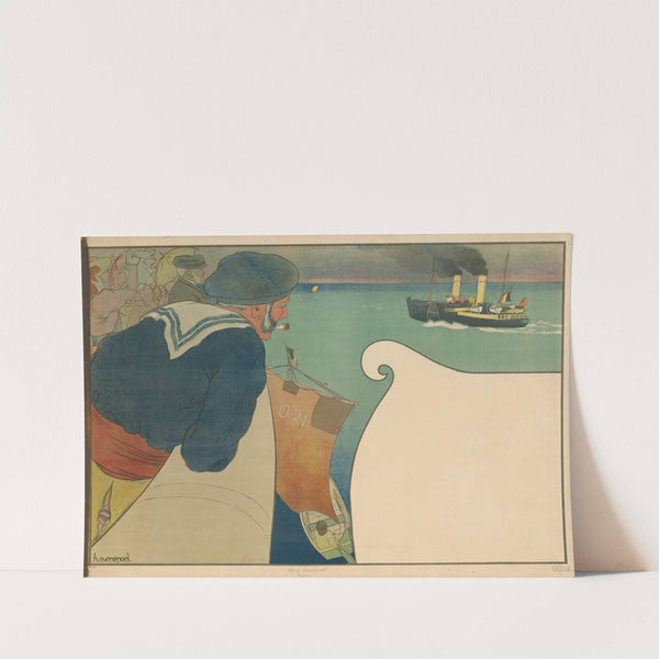 Für die Postschiffverbindung Ostende-Dover (1893) by Henri Evenepoel