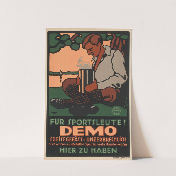 Für Sportsleute. DEMO Speisegefäss unzerbrechlich (ca. 1913 - 1914) by Wolf Schmidt
