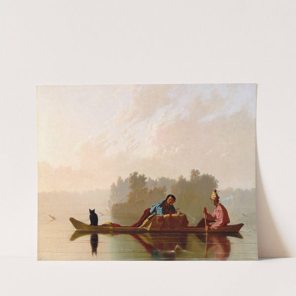 Fur Traders Descending the Missouri by George Caleb Bingham