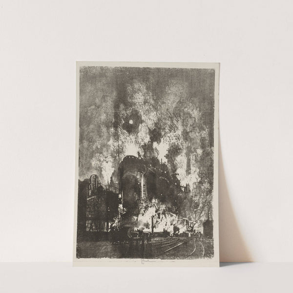 Furnaces at Night by Joseph Pennell