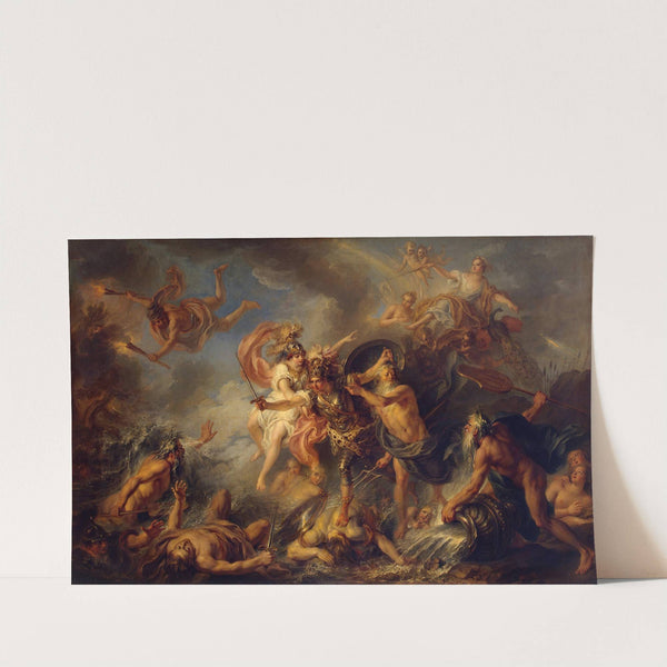 Fury Of Roland (1737) by Charles-Antoine Coypel