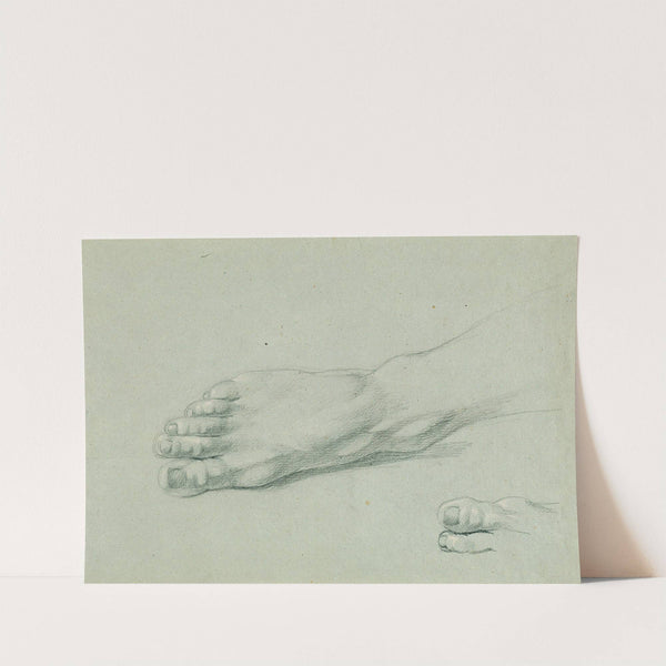 Fußstudie zu 'Arindal und Daura' by Johann Peter Krafft