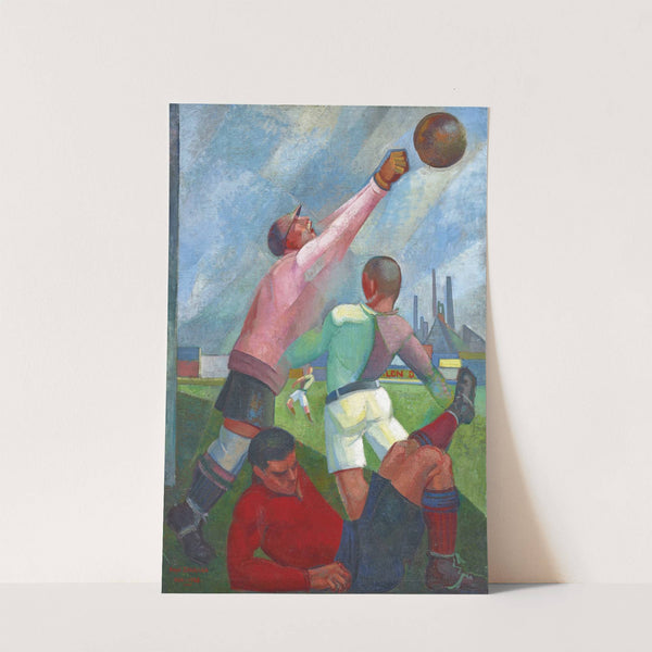 Futbolistas en el llano by Ángel Zárraga