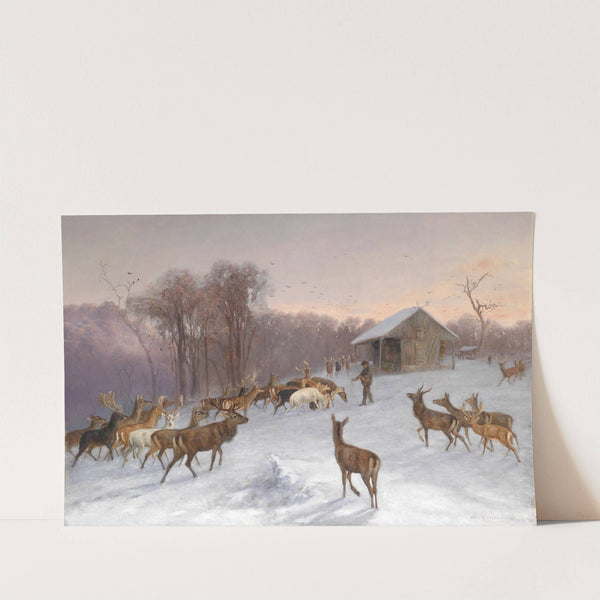 Fütterung von Dam- und Rotwild im Winter by Wilhelm Richter