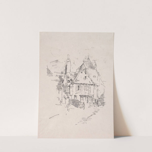Gabled Roofs, Vitré (1893) by James Abbott McNeill Whistler