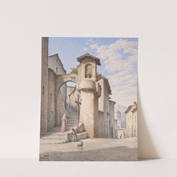 Gade i Subiaco by Harald Conrad Stilling