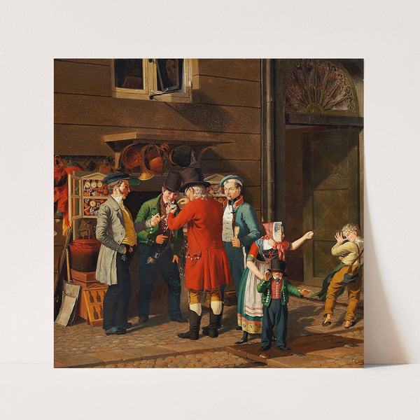 Gadescene by Gustav Theodor Wegener
