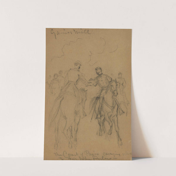 Gaines Mill. The Count of Paris carrying orders to Fitz John Porter by Alfred Rudolph Waud