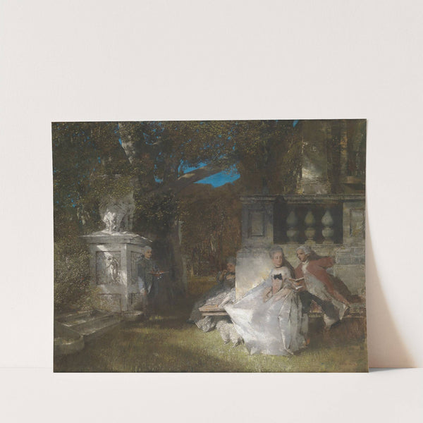 Galante Szene im Park by Albert von Keller