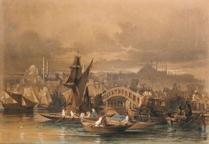 Galata bridge, Constantinople