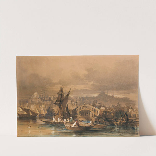 Galata bridge, Constantinople by Amadeo Preziosi