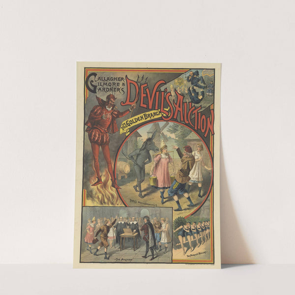 Gallagher, Gilmore and Gardner’s. Devil’s auction or the Golden branch (1885) by Strobridge & Co. Lith.