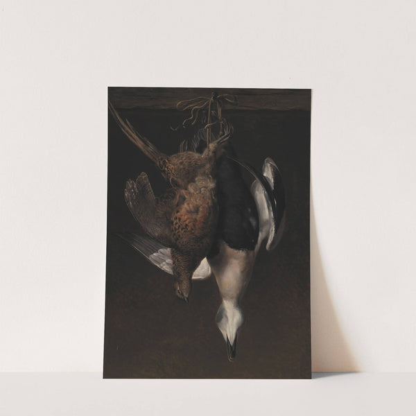 Game. A Pheasant And An Eider by Johan Laurentz Jensen