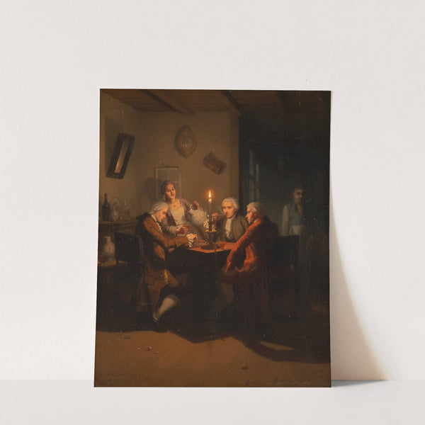 Game of chess at candle light by Johann Mongels Culverhouse
