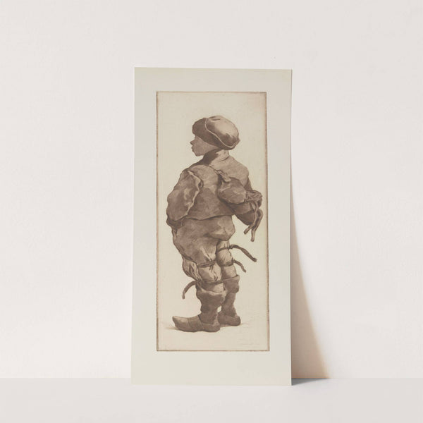 Gamin en sabots (1889) by Henri-Charles Guérard