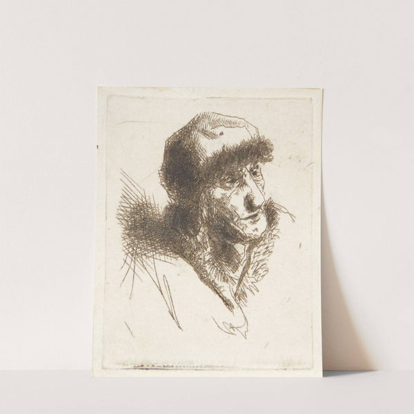 Gammel kvinde med pelshue by Cornelis Pietersz. Bega