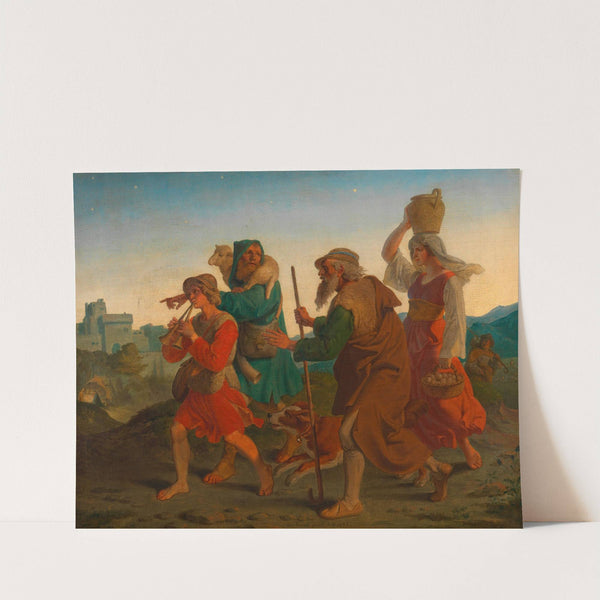 Gang der Hirten zur Krippe by Joseph von Führich