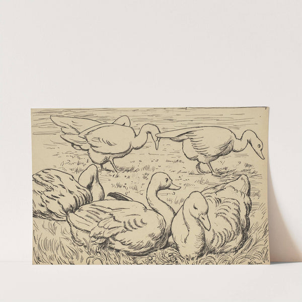 Gans (ca 1905) by Hans Thoma