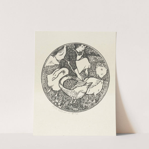 Ganzenhoedster by Lucien Pissarro