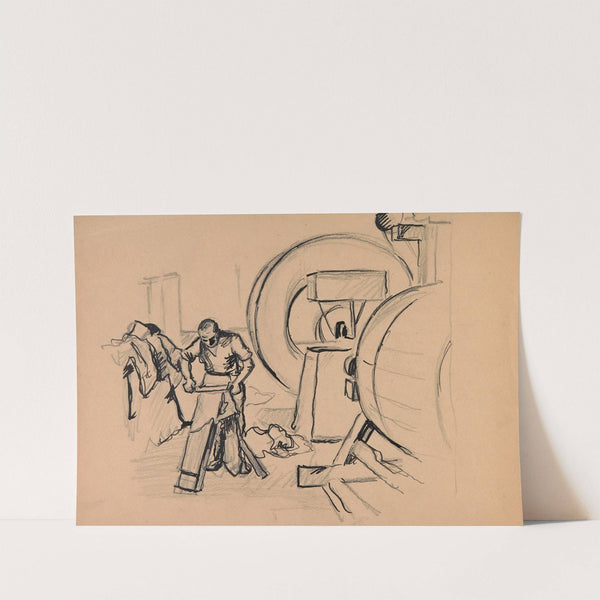 Garbarz przy pracy by Ivan Ivanec