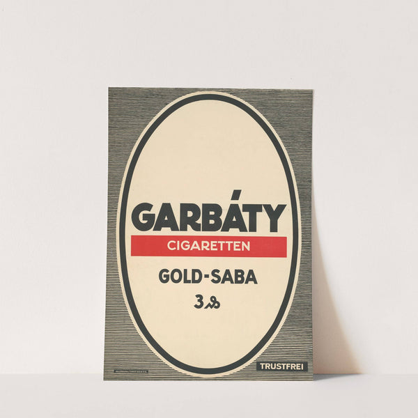 Garbáty Zigaretten Gold-Saba (ca. 1911) by Hollerbaum & Schmidt
