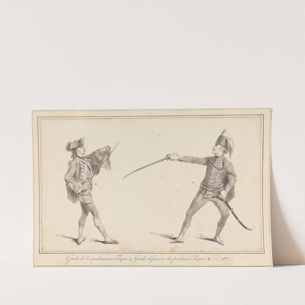 Garde de l'Espadonneur. Figure A. Garde Dêfensive du Pointeur. Figure B. by James Gwin