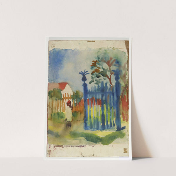 Garden gate (1914) by August Macke