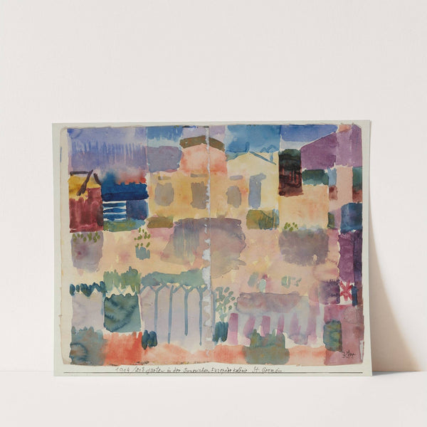 Garden in St. Germain, The European Quarter Near Tunis by Paul Klee