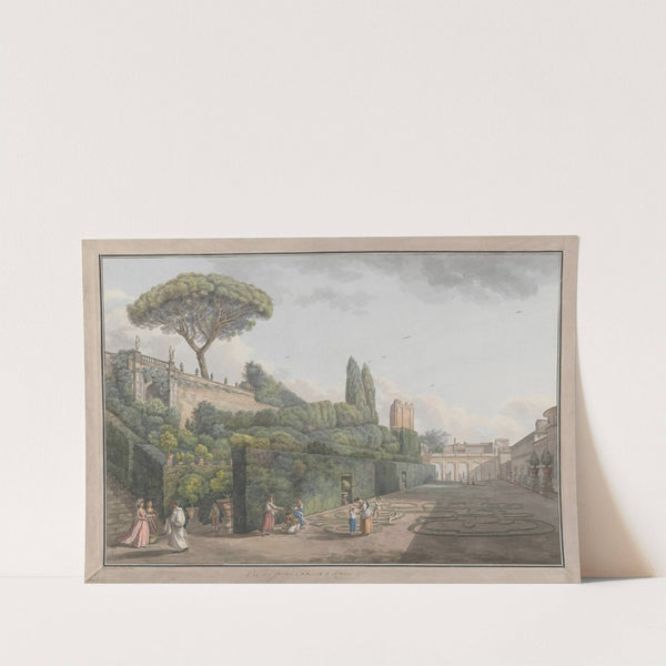 Garden of Palazzo Colonna (ca. 1780) by Abraham-Louis-Rodolphe Ducros