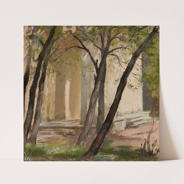 Garden of the Academy of Fine Arts in Petersburg (1882) by Jan Ciągliński