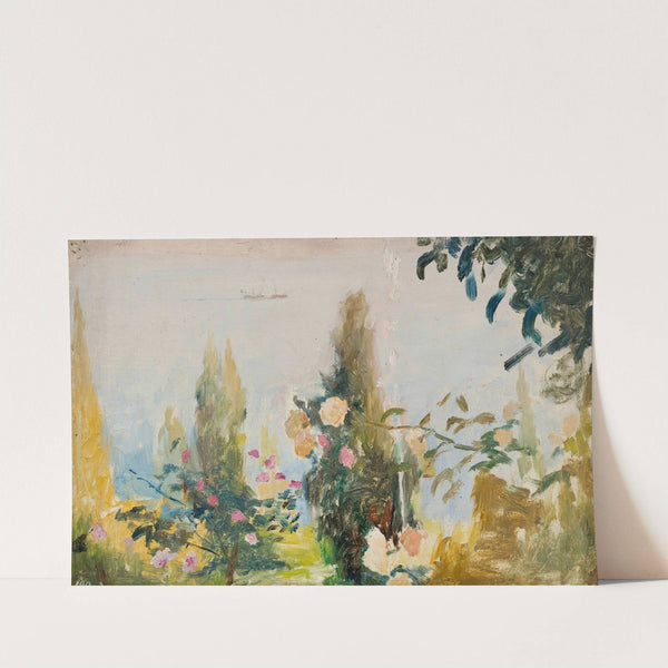 Garden of the Bakhchi-Dere villa in Yalta. From the journey to Crimea by Jan Ciągliński