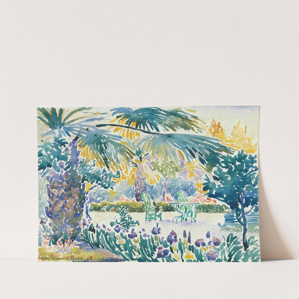 Garden of the Painter at Saint Clair by Henri-Edmond Cross