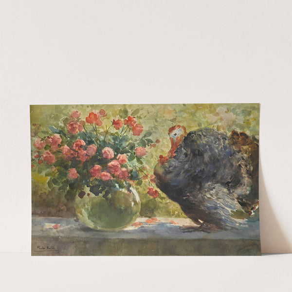 Garden terrace with turkey by Paolo Sala