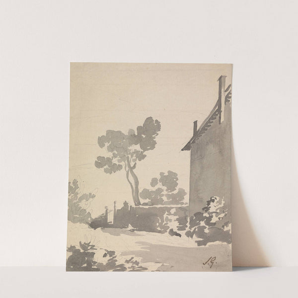 Garden View from the Side of a House by Sawrey Gilpin