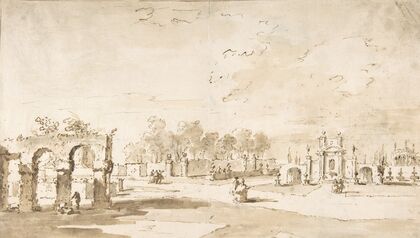 Gardens of the Villa Correr, near Strà