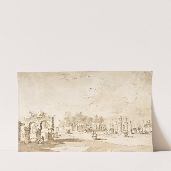 Gardens of the Villa Correr, near Strà (1712–93) by Francesco Guardi