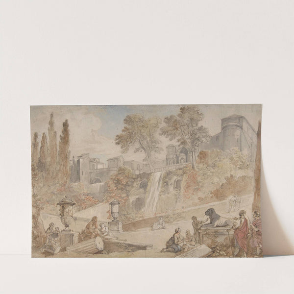 Gardens of the Villa d’Este at Tivoli (1760) by Charles-Joseph Natoire