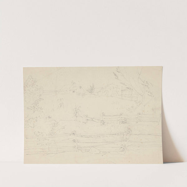 Gardners Farm High Wood near Weehawk by John Rubens Smith