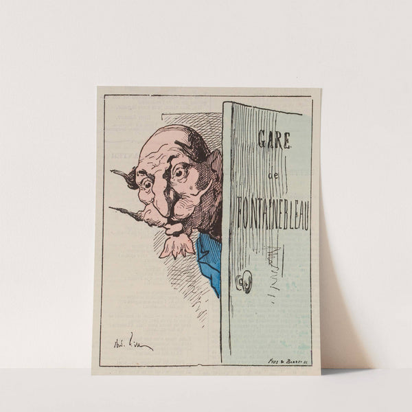 Gare de Fontainbleu (1878) by André Gill