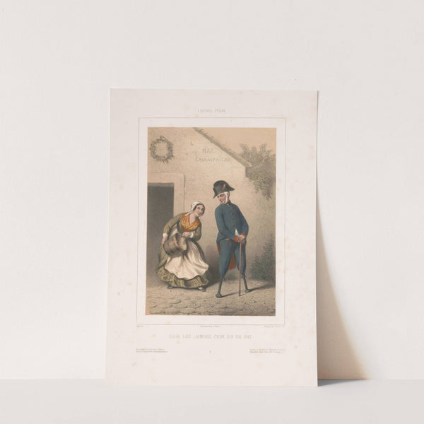 Gare les jambes, ceux en ont (1852) by Edmé Jean Pigal