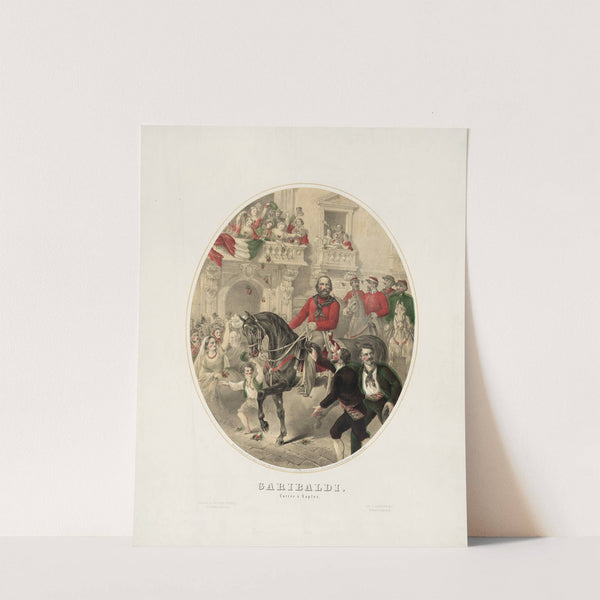 Garibaldi–Entrée à Naples (1860) by F. Ratellier & Co.