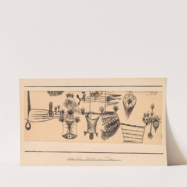 Garten am Fluss (1921) by Paul Klee