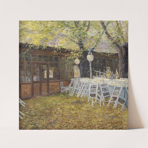 Garten des Gasthauses ‘zum Blumenstock’ im Prater (1916) by Leopold Widliczka