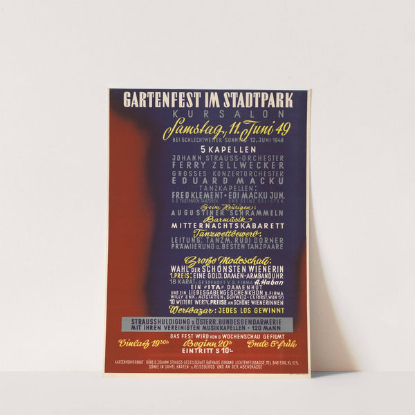 Gartenfest im Stadtpark Kursalon, 11. Juni 1949 (1949) by J. Weiner