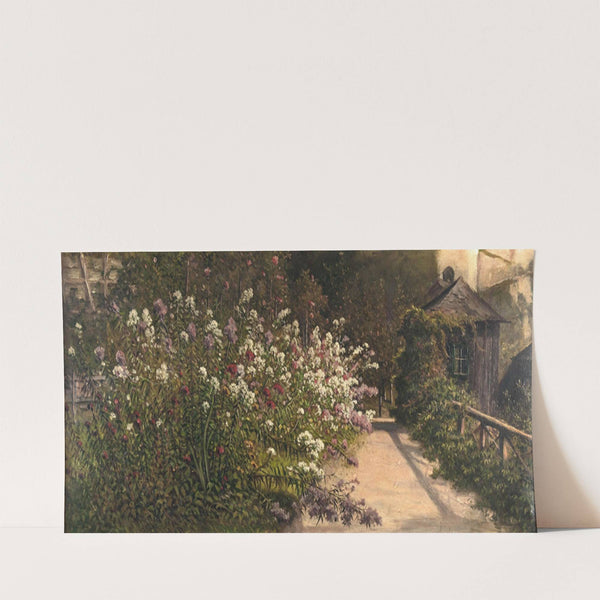 Gartenmotiv am Nonnberg, Salzburg by Josef Mayburger